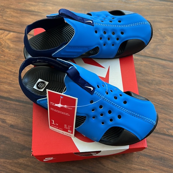 NIB/NWT Nike Sunray Protect 2 Signal Blur/White-Blue - Picture 4 of 10